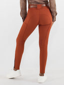 Dapplebay Sport Silicone Knee Patch Breeches-Rust