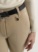 Dapplebay Sport Silicone Knee Patch Breeches-Heritage Tan