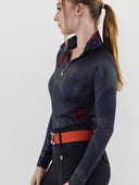 Dapplebay Abstract Horses 1/4 Zip LS Riding Top