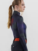 Dapplebay Abstract Horses 1/4 Zip LS Riding Top