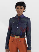 Dapplebay Abstract Horses Western Riding Top