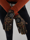 Dapplebay Autumn Toile Riding Gloves-Black