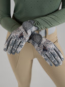 Dapplebay Hunt Tapestry Riding Gloves-Graphite