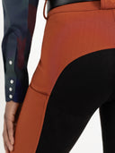 Dapplebay Pro Ribbed Full Seat Suede Breeches-Rust