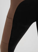 Dapplebay Pro Ribbed Full Seat Suede Breeches-Chocolate