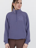 Dapplebay Signature Ribbed Pullover-Purple Dusk