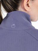 Dapplebay Signature Ribbed Pullover-Purple Dusk