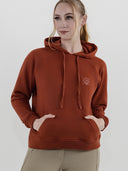 Dapplebay Palm Trees & Horse Shows Hoodie-Rust