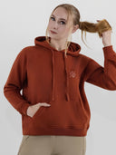 Dapplebay Palm Trees & Horse Shows Hoodie-Rust