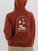 Dapplebay Palm Trees & Horse Shows Hoodie-Rust