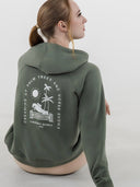 Dapplebay Palm Trees & Horse Shows Hoodie-Rosemary