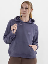 Dapplebay Palm Trees & Horse Shows Hoodie-Purple Dusk