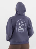 Dapplebay Palm Trees & Horse Shows Hoodie-Purple Dusk