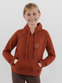 Dapplebay Kids Palm Trees & Horse Shows Hoodie-Rust