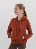 Dapplebay Kids Palm Trees & Horse Shows Hoodie-Rust