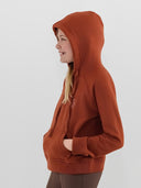 Dapplebay Kids Palm Trees & Horse Shows Hoodie-Rust