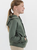 Dapplebay Kids Palm Trees & Horse Shows Hoodie-Rosemary