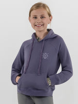 Dapplebay Kids Palm Trees & Horse Shows Hoodie-Purple Dusk
