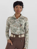 Dapplebay Hunt Tapestry 1/4 Zip LS Riding Top