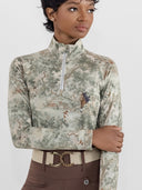 Dapplebay Hunt Tapestry 1/4 Zip LS Riding Top
