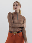 Dapplebay Heirloom 1/4 Zip LS Riding Top-Multi