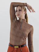 Dapplebay Heirloom 1/4 Zip LS Riding Top-Multi
