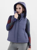 Dapplebay Reversible Puffer Vest-Purple Dusk