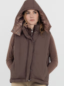 Dapplebay Reversible Puffer Vest-Chocolate