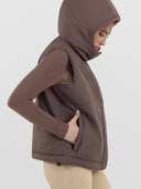 Dapplebay Reversible Puffer Vest-Chocolate