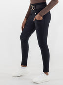 Dapplebay Winter Essential Silicone Knee Patch Tights-Black