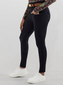 Dapplebay Winter Essential Silicone Knee Patch Tights-Black