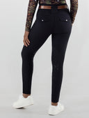 Dapplebay Winter Essential Silicone Knee Patch Tights-Black