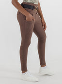 Dapplebay Winter Essential Silicone Knee Patch Tights-Chocolate