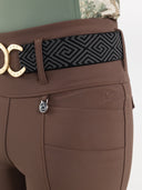 Dapplebay Winter Essential Silicone Knee Patch Tights-Chocolate