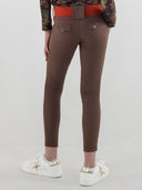 Dapplebay Kids Winter Essential Silicone Knee Patch Tights-Chocolate