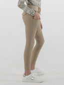 Dapplebay Kids Winter Essential Silicone Knee Patch Tights-Heritage Tan