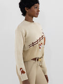 Dapplebay Heirloom Hunt Sweater-Cream