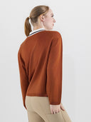 Dapplebay Prep Polo Sweater-Rust