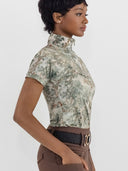 Dapplebay Hunt Tapestry 1/4 Zip SS Riding Top