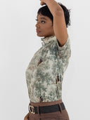 Dapplebay Hunt Tapestry 1/4 Zip SS Riding Top