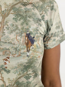Dapplebay Hunt Tapestry 1/4 Zip SS Riding Top