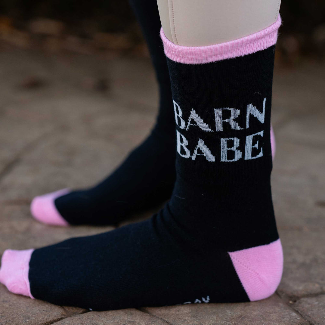 Dapplebay Knit Crew Socks - Barn Babe