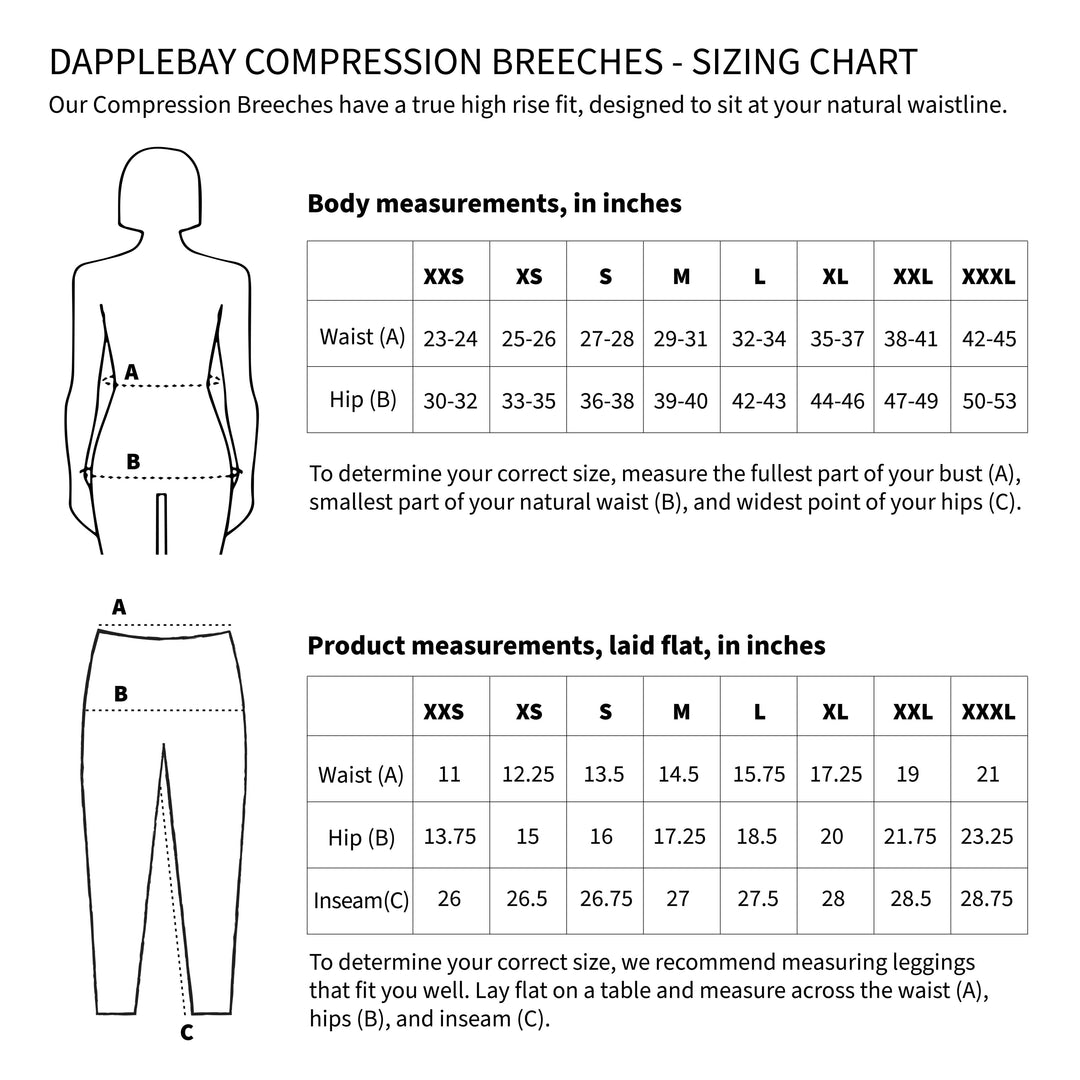Dapplebay Equestrian Toile Compression Breeches-Evergreen