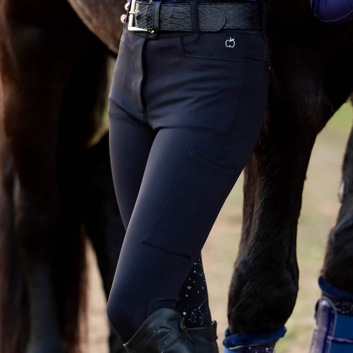 Dapplebay Constellation Compression Full Seat Breeches- Black