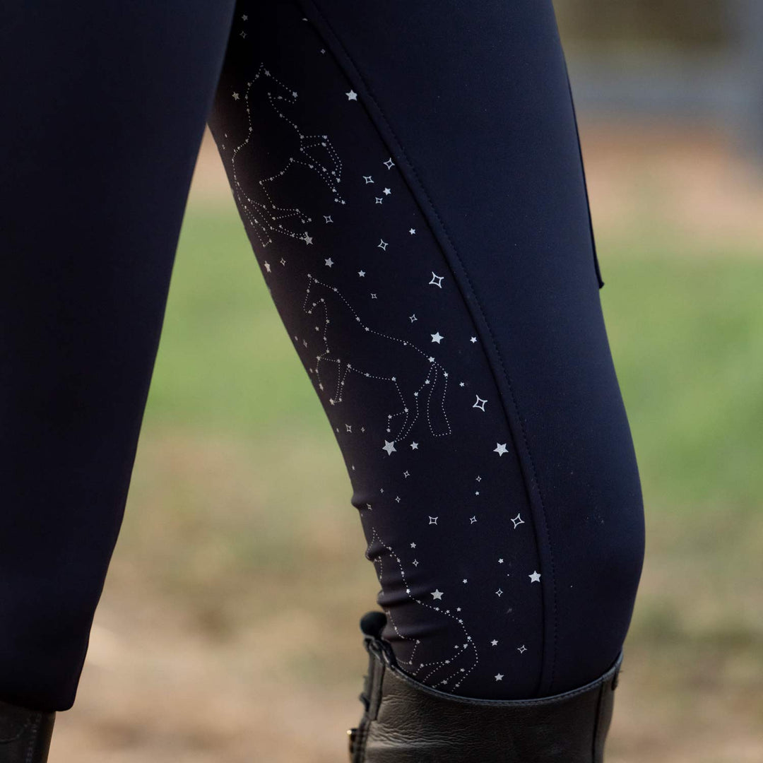 Dapplebay Constellation Compression Full Seat Breeches- Black