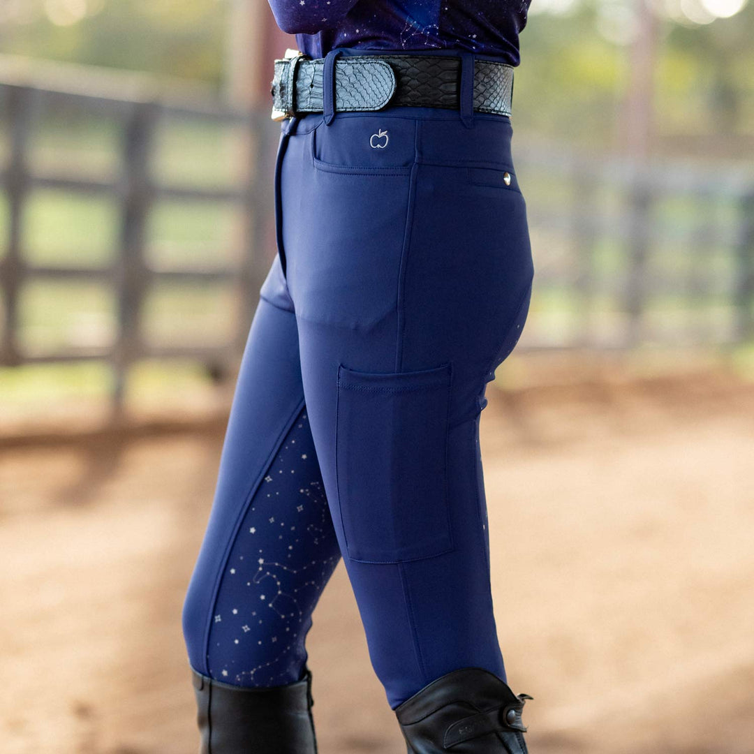 Dapplebay Constellation Compression Full Seat Breeches- Navy