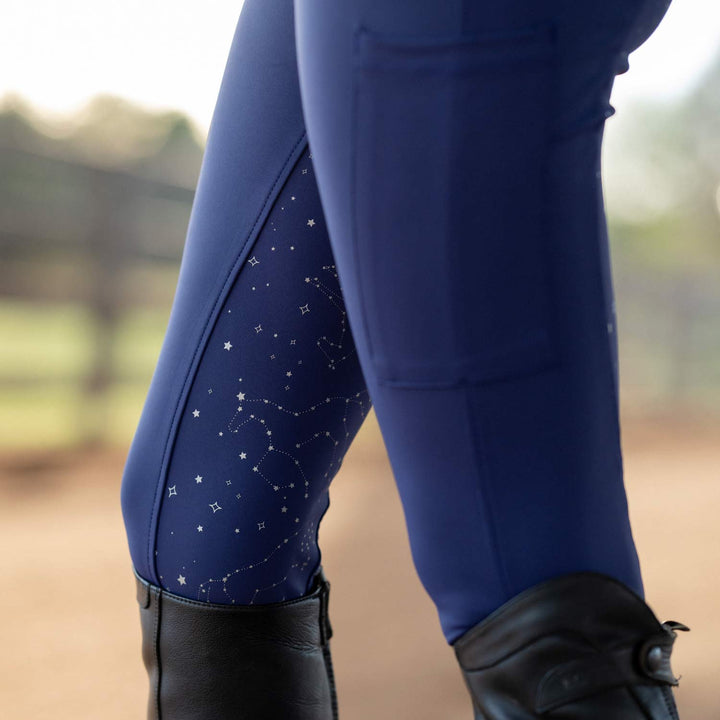 Dapplebay Constellation Compression Full Seat Breeches- Navy