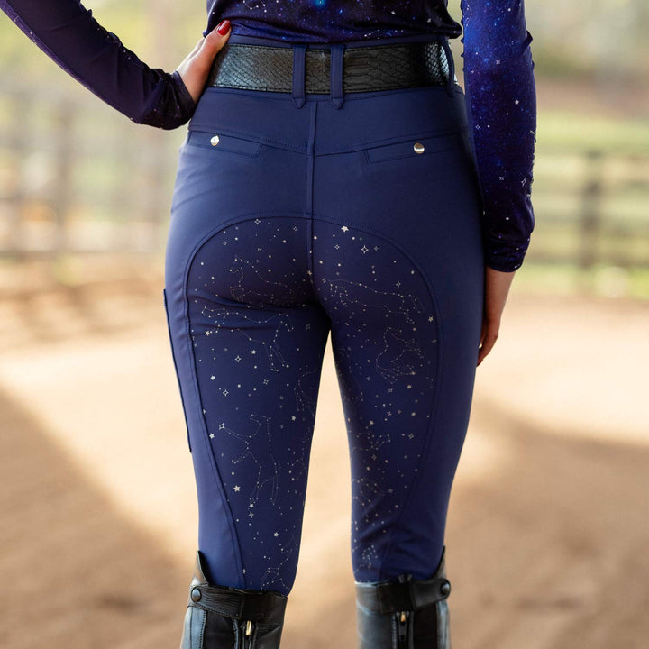 Dapplebay Constellation Compression Full Seat Breeches- Navy