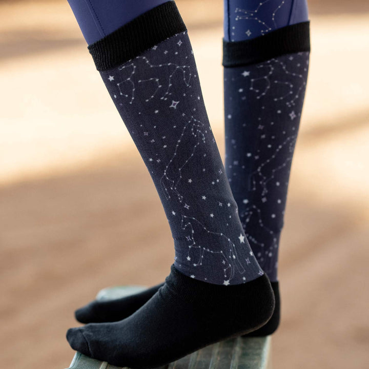 Dapplebay  Slick Boot Socks-Constellation