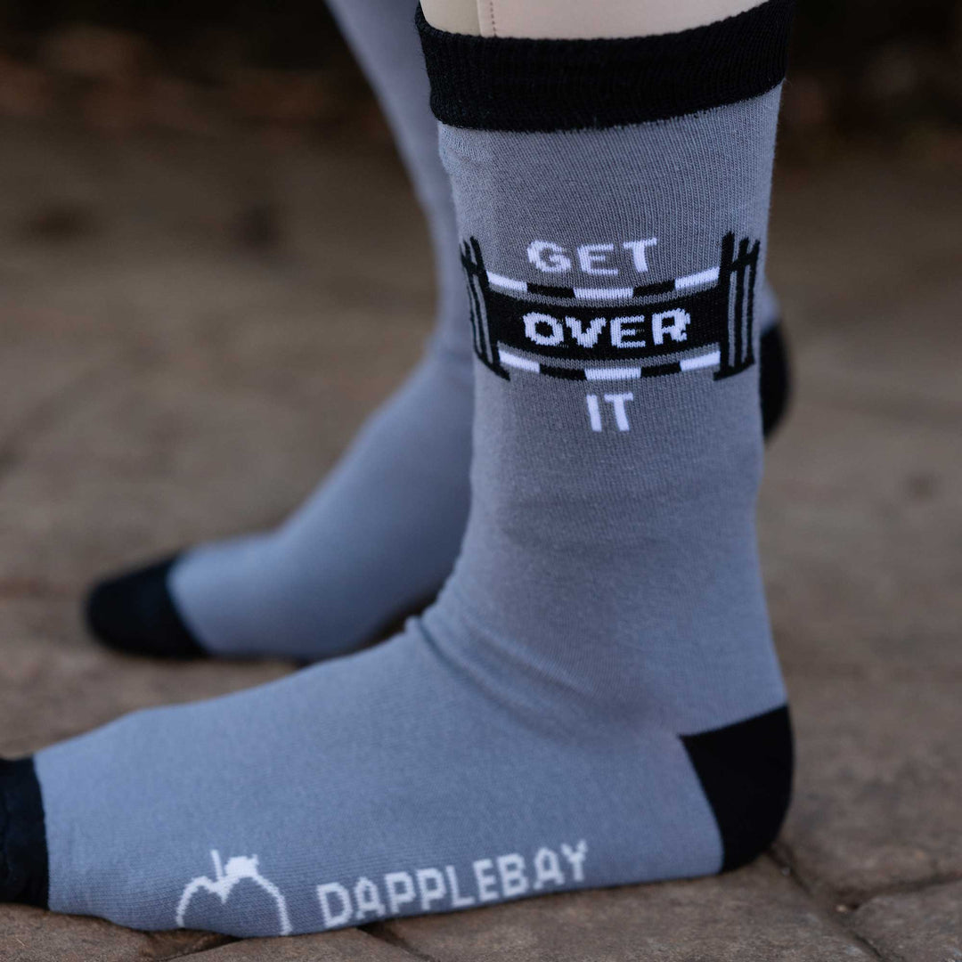 Dapplebay Knit Crew Socks - Get Over It